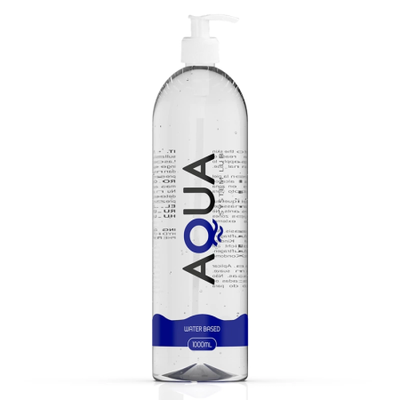 AQUA Quality Water-Based Lubricant 1000ml - Odorless, Skin-Friendly Formula