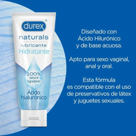 Durex Naturals Moisturizing Water-Based Lubricant 100ml - pH Balanced