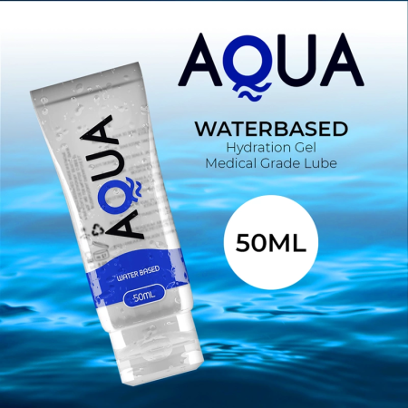 AQUA Quality Water-Based Lubricant 50ml - Neutral, Toy-Safe Formula