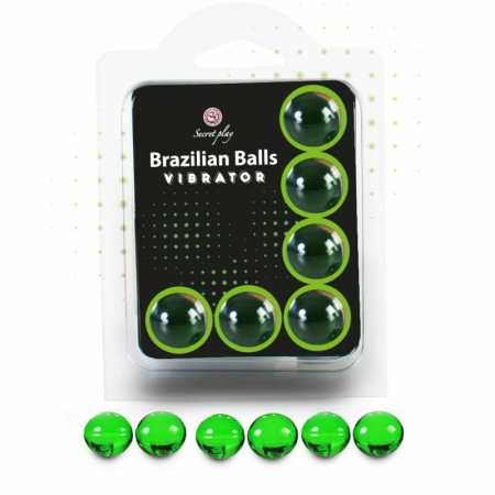 Secret Play Set 6 Brazilian Balls Vibrator - Lubricating Intimate Spheres