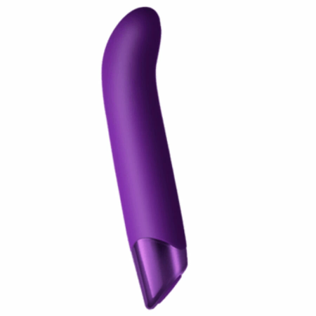 Rocks-Off Chaiamo G Vibrator Purple - Curved Silicone, 10 Modes, Waterproof