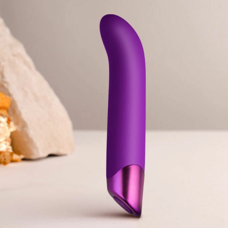 Rocks-Off Chaiamo G Vibrator Purple - Curved Silicone, 10 Modes, Waterproof