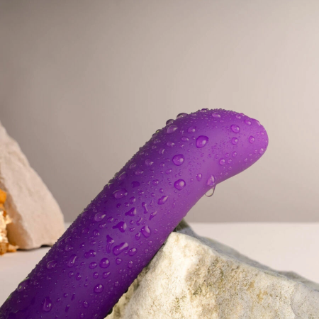 Rocks-Off Chaiamo G Vibrator Purple - Curved Silicone, 10 Modes, Waterproof