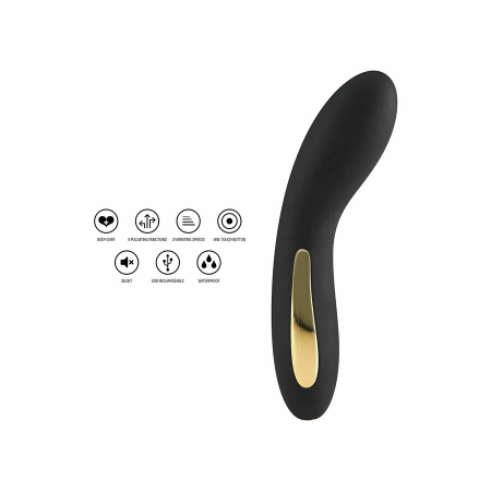TOYJOY Luminate Light Black - LED Rechargeable Silicone G-Spot Model