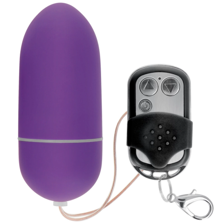 ONLINE Vibrating Egg L Wireless Remote Control Purple 8cm ABS