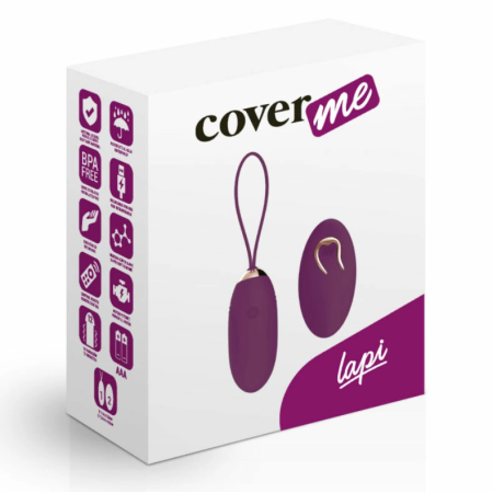 Coverme Lapi Lilac Remote-Controlled Intimate Egg, 12 Modes, Silicone, 7cm
