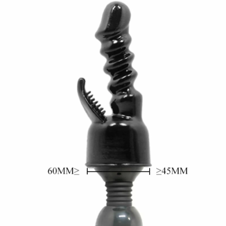 Baile Power Head Black - Interchangeable Massager Attachment TPR