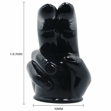 Baile Power Head Black Hand-Shaped Attachment for Massager TPR