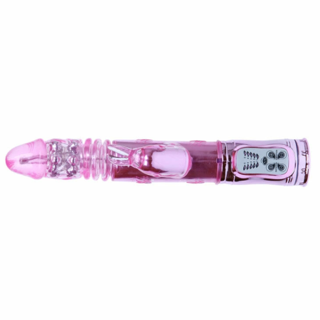 Baile Throbbing Bunny Pink Rotating Intimate Machine USB 29cm