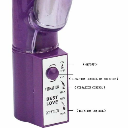 Baile Hot Lady II Dual-Action Rotating Intimate Machine 24cm Pearl Pink