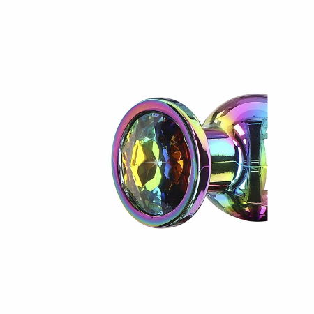 ToyJoy Twilight Bum Bijou Medium Aluminum Plug with Rainbow Gem 11cm