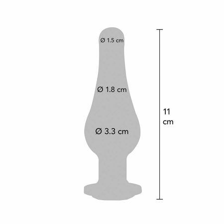 ToyJoy Twilight Bum Bijou Medium Aluminum Plug with Rainbow Gem 11cm