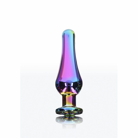 ToyJoy Twilight Bum Bijou Small Aluminum Plug with Rainbow Crystal 9.2cm