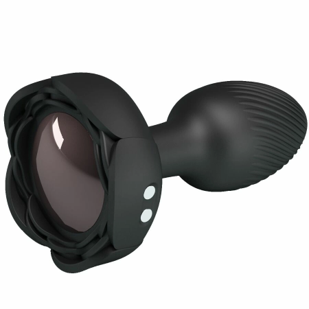 Pretty Love Olman Black Plug with LED Light & 10 Vibration Modes 8.8cm