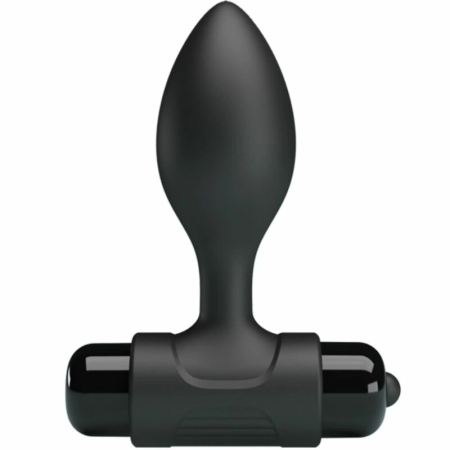 Pretty Love BI-040077 Anal Plug Black 10-Function Silicone System