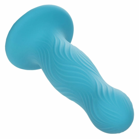 CalExotics Wave Rider Swell Blue Anal Plug Liquid Silicone 12 cm