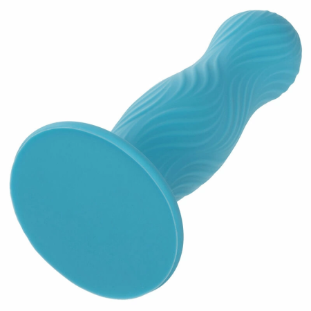 CalExotics Wave Rider Swell Blue Anal Plug Liquid Silicone 12 cm