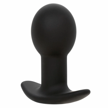 CalExotics Rock Bottom Silicone Black Vibrating Plug 10 Modes USB Rechargeable