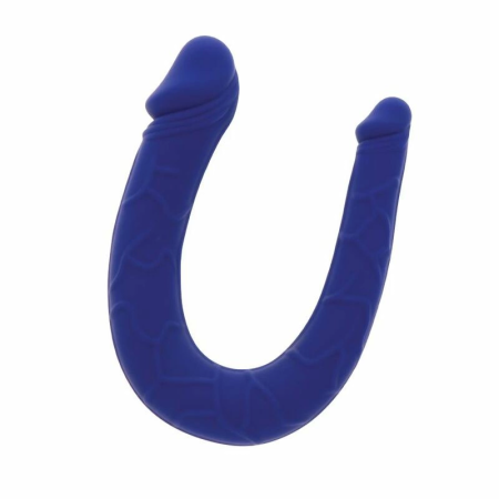 Get Real Mini Double Model Blue - Anatomical Silicone U-Shape 16 cm