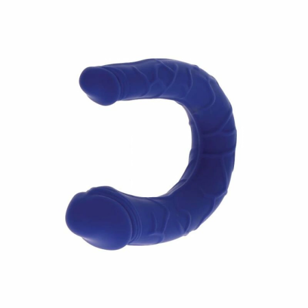 Get Real Mini Double Model Blue - Anatomical Silicone U-Shape 16 cm