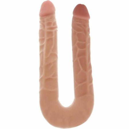 Get Real Double Dong 40 cm Skin - Flexible Dual-Ended Model, PVC