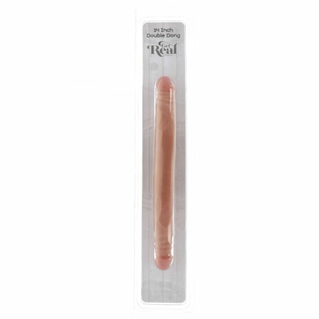 Get Real Dual-Ended Intimate Device 35 cm Skin Tone Flexible PVC