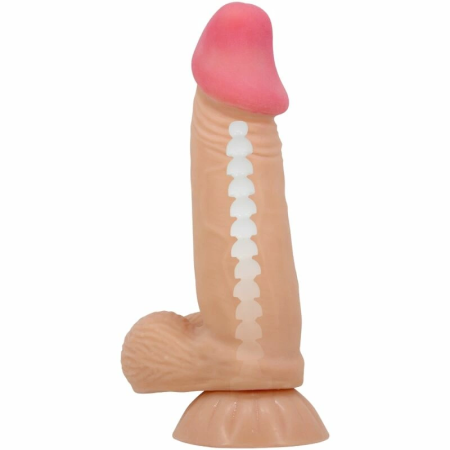 Pretty Love Sliding Skin Series TPR Model with Suction Cup 19.4cm Beige