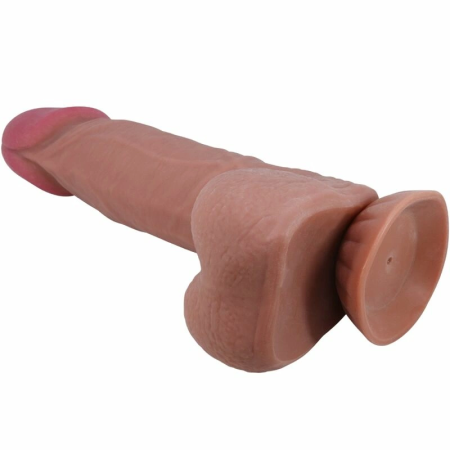 Pretty Love Sliding Skin Series Intimate Model with Suction Cup 20.6cm Brown