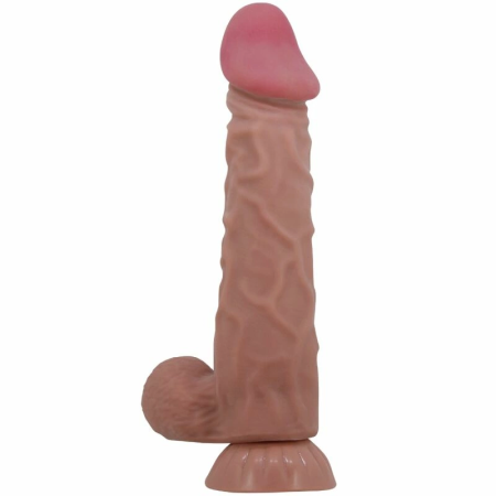 Pretty Love Sliding Skin Series Intimate Machine with Suction Cup Brown 24cm