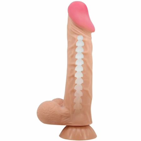 Pretty Love Sliding Skin Series Intimate Device with Suction Cup 24cm Beige