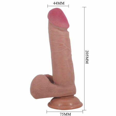 Pretty Love Sliding Skin Series Model with Suction Base Flesh 20.5 cm