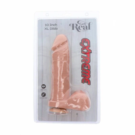Get Real Extreme XL Silicone Model 25.5cm Skin Tone with Suction Base