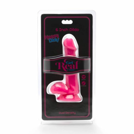 Get Real Happy Dicks Pink Anatomical Model 12 cm with Suction Base