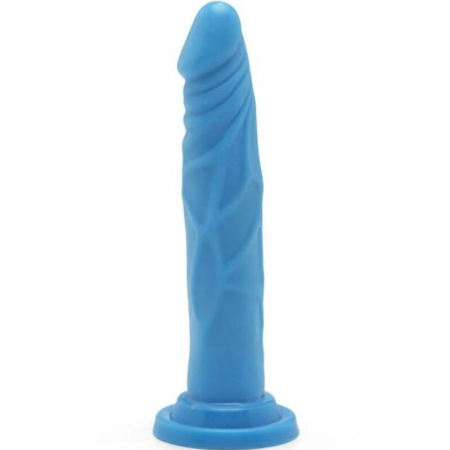 Get Real Happy Dicks Model Blue 19cm - Anatomical System with Suction Base