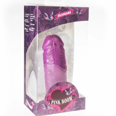 PINK ROOM Dael Intimate Wellness Model with Suction Cup Purple 18.5cm