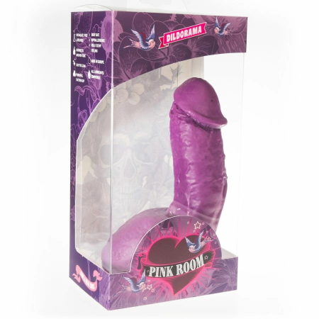 PINK ROOM Elian Anatomical Model Purple 17.5 cm with Suction Base