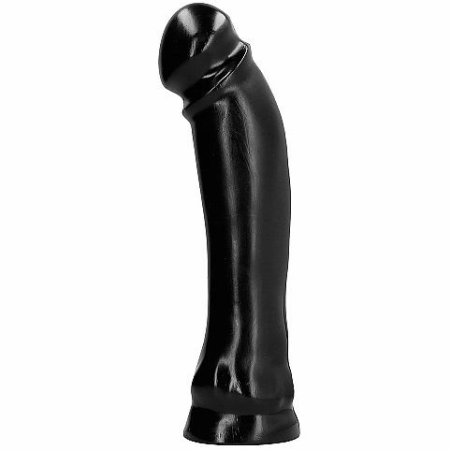 ALL BLACK Model 33 cm Intimate System - Black PVC, Large Size