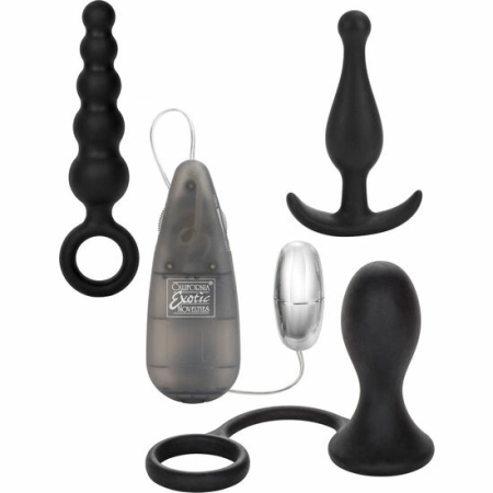 CalExotics His Prostate Kit Silicone & PVC Multi-Speed Trainer Set