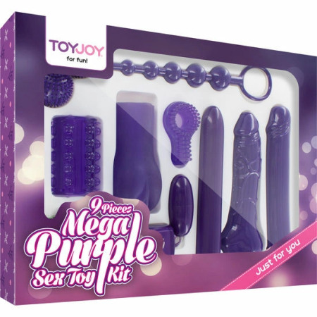 TOYJOY Just For You Mega Purple 9-Piece Intimate Set with Remote Egg