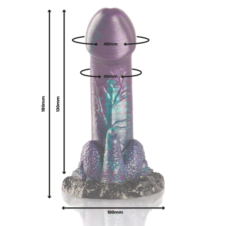 EPIC Cybersilicock Basilisk Double Scaly Model Small, Silicone, 180 mm