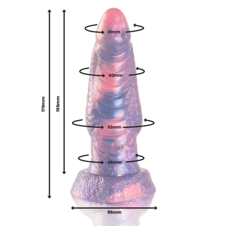 EPIC Medusa Silicone Intimate Model - Multicolor, 170 mm, Mythology Edition