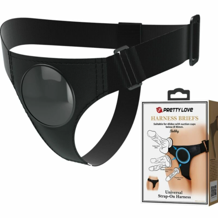 Pretty Love Universal Black Harness - Adjustable Comfort Fit, Unisex