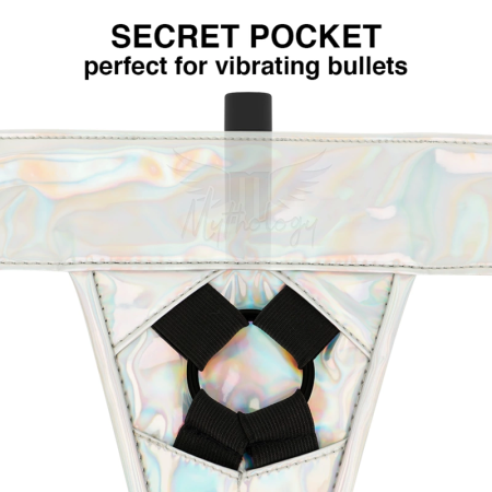 MYTHOLOGY Fantasy Adjustable Iridescent Harness L/XL - Vegan Eco Material