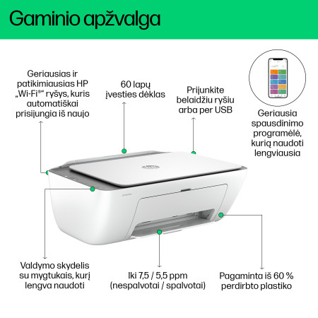 HP DeskJet Belaidis Visi Viename Spausdintuvas