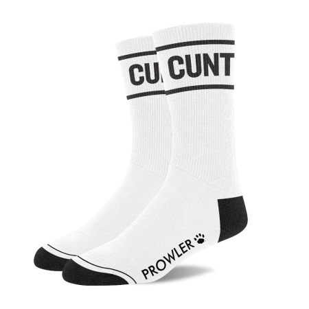 Prowler RED Statement Socks White/Black - Bold Graphic, Unisex, Size 41-46