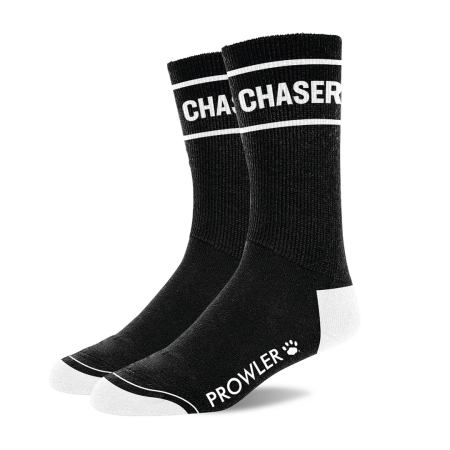 Prowler RED Chaser Socks Black/White - Signature Logo, Unisex, Size M/L