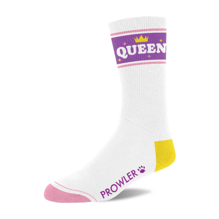 Prowler RED Queen Socks White/Purple Comfortable Cotton Unisex