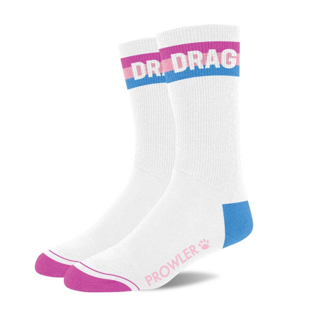 Prowler RED Drag Socks White/Pink/Blue - Signature Pride Edition