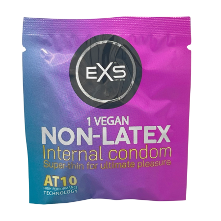 EXS Internal Non-Latex Barrier Condoms 25-Pack Ultra-Thin Hypoallergenic