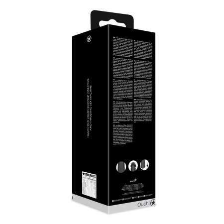 Shots Handheld Black Liquid Silicone Intimate Thrusting Device 13 Modes